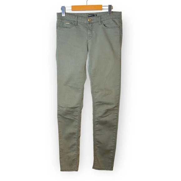 Stradivarius Premium Olive  Green Skinny Jeans - Picture 1 of 9